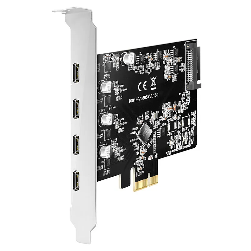 USB3.1 type C PCI express card with four type C ports KC019 Maiwo USB3.1 type C PCI express card with four type C ports KC019 Maiwo